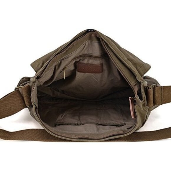 Classic Crossbody Satchel Satchel Compact Top Handle Bag Barrel Bag Bag Hobo - Picture 4 of 7